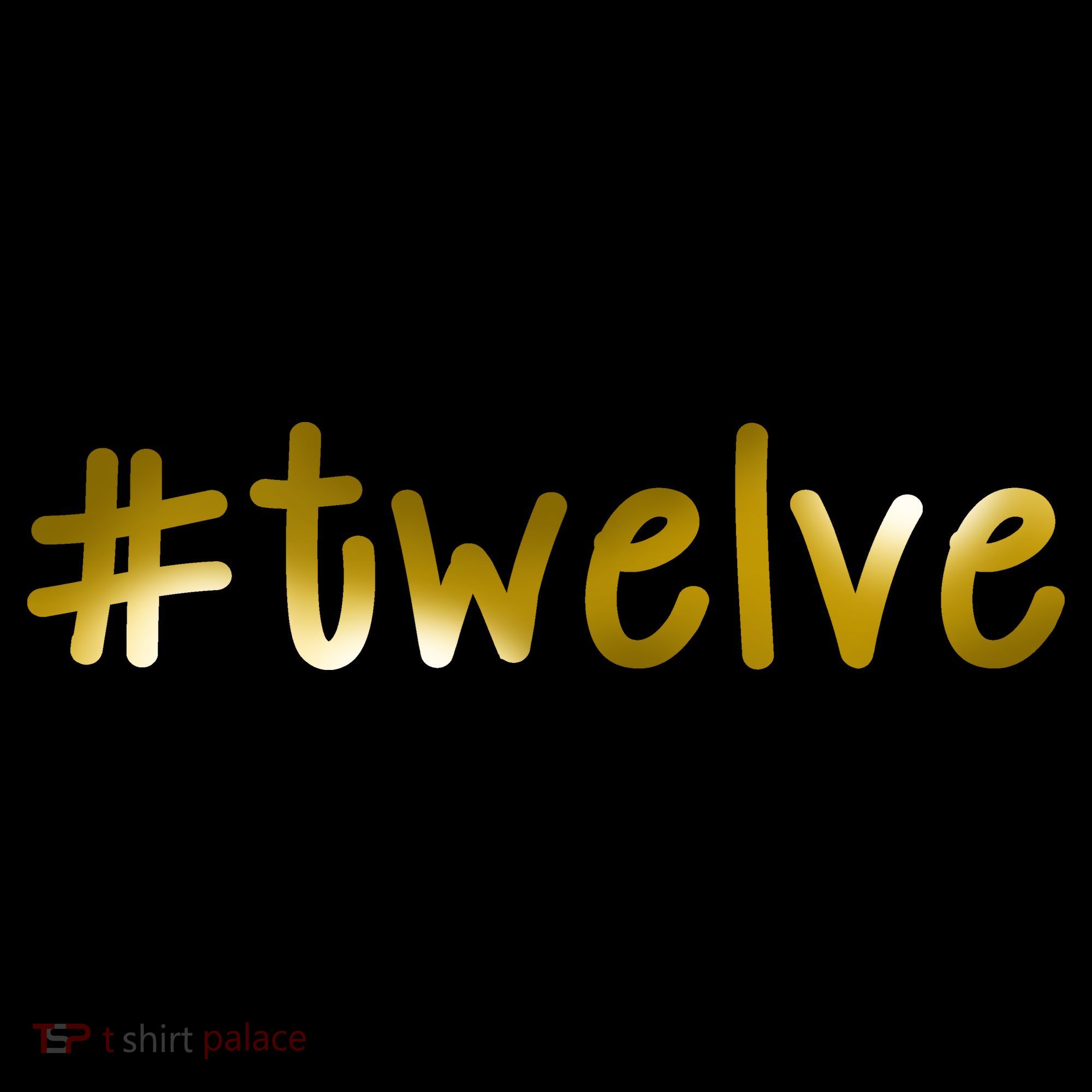 #Twelve 12th Birthday Gold Logo Bucket Hat
