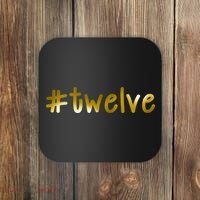 #Twelve 12th Birthday Gold Logo Coaster thumb 0