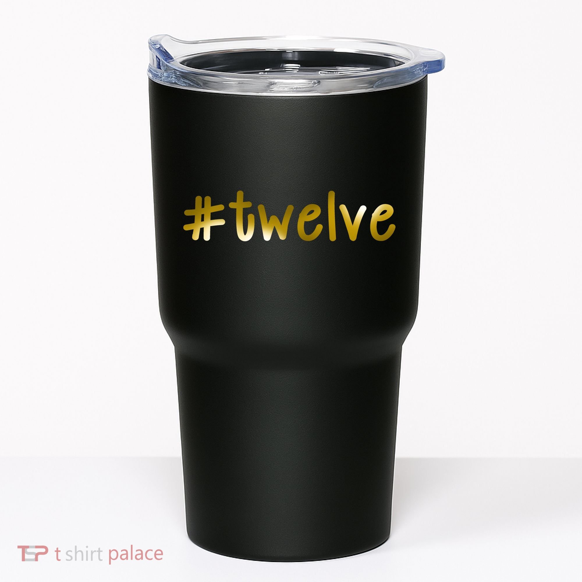 #Twelve 12th Birthday Gold Logo Tumbler