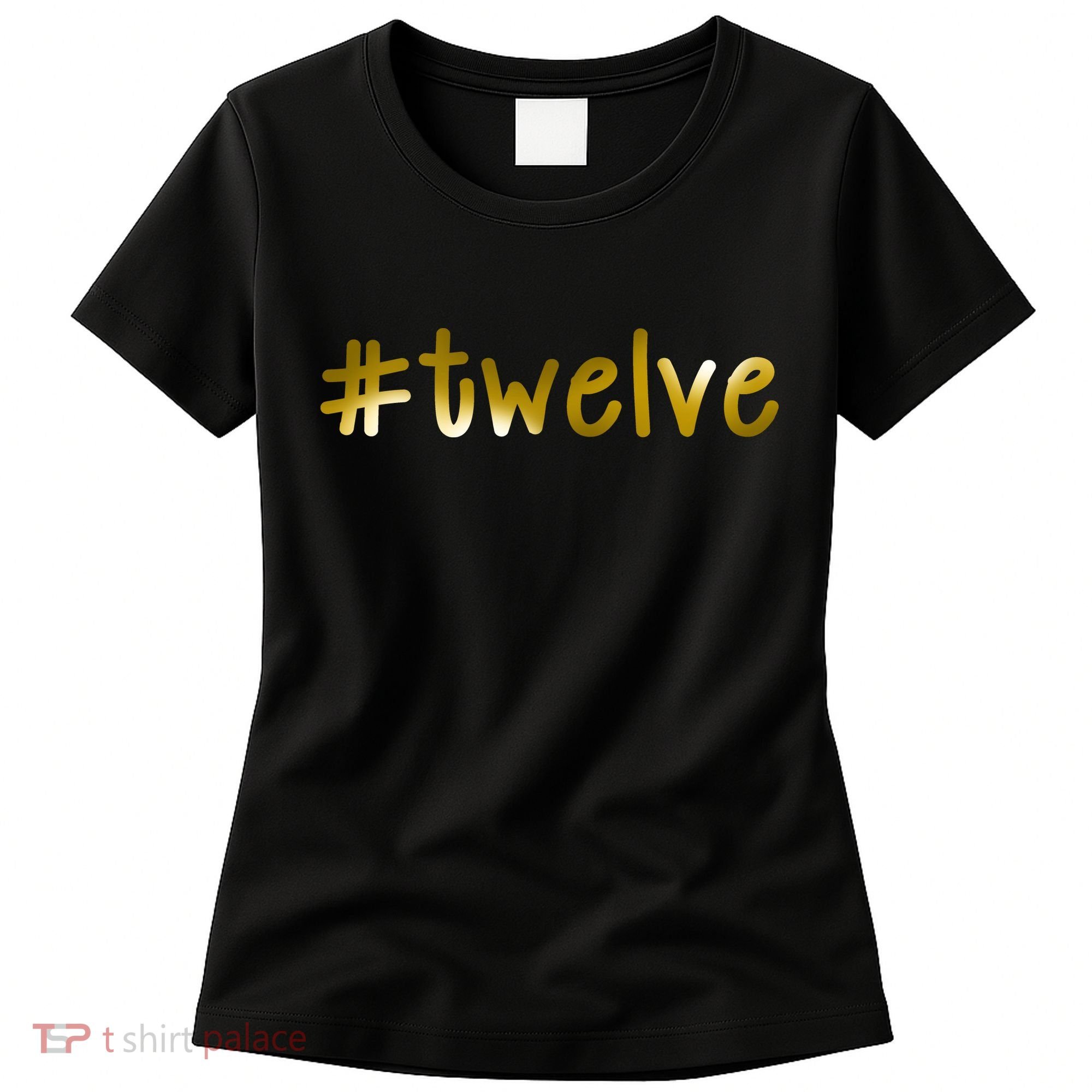 #Twelve 12th Birthday Gold Logo Women's T-Shirt