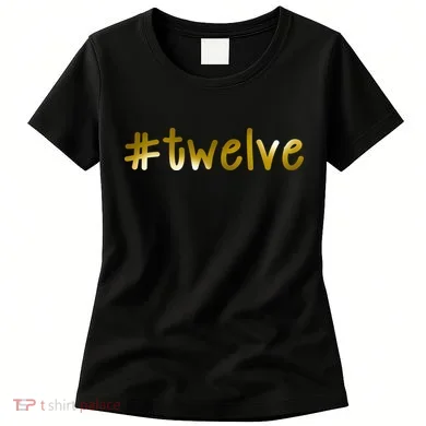 #Twelve 12th Birthday Gold Logo Women's T-Shirt