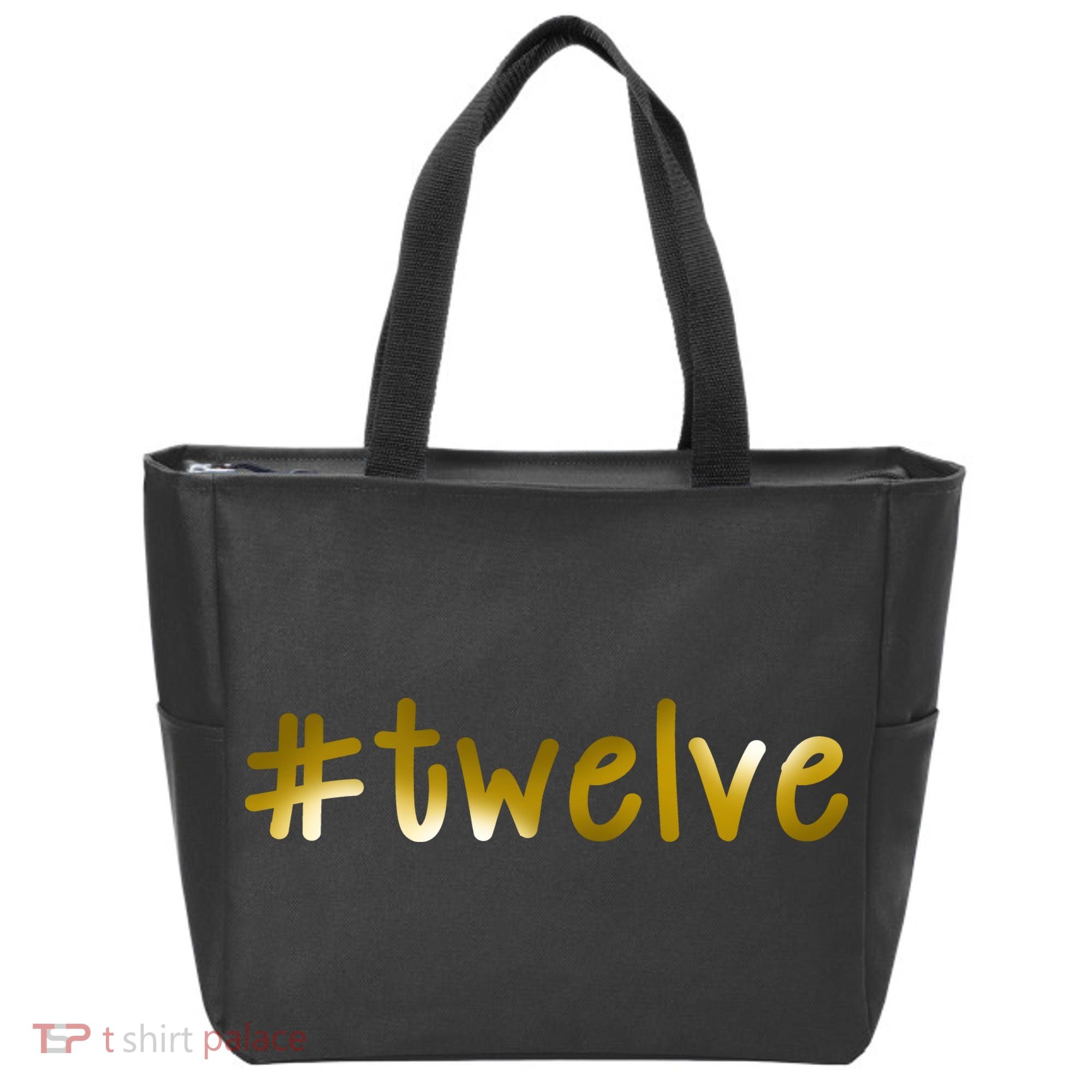 #Twelve 12th Birthday Gold Logo Tote Bag
