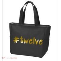 #Twelve 12th Birthday Gold Logo Tote Bag thumb 3