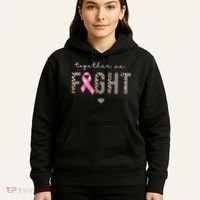 Together We Fight Breast Cancer Awareness Leopard Hoodie thumb 5