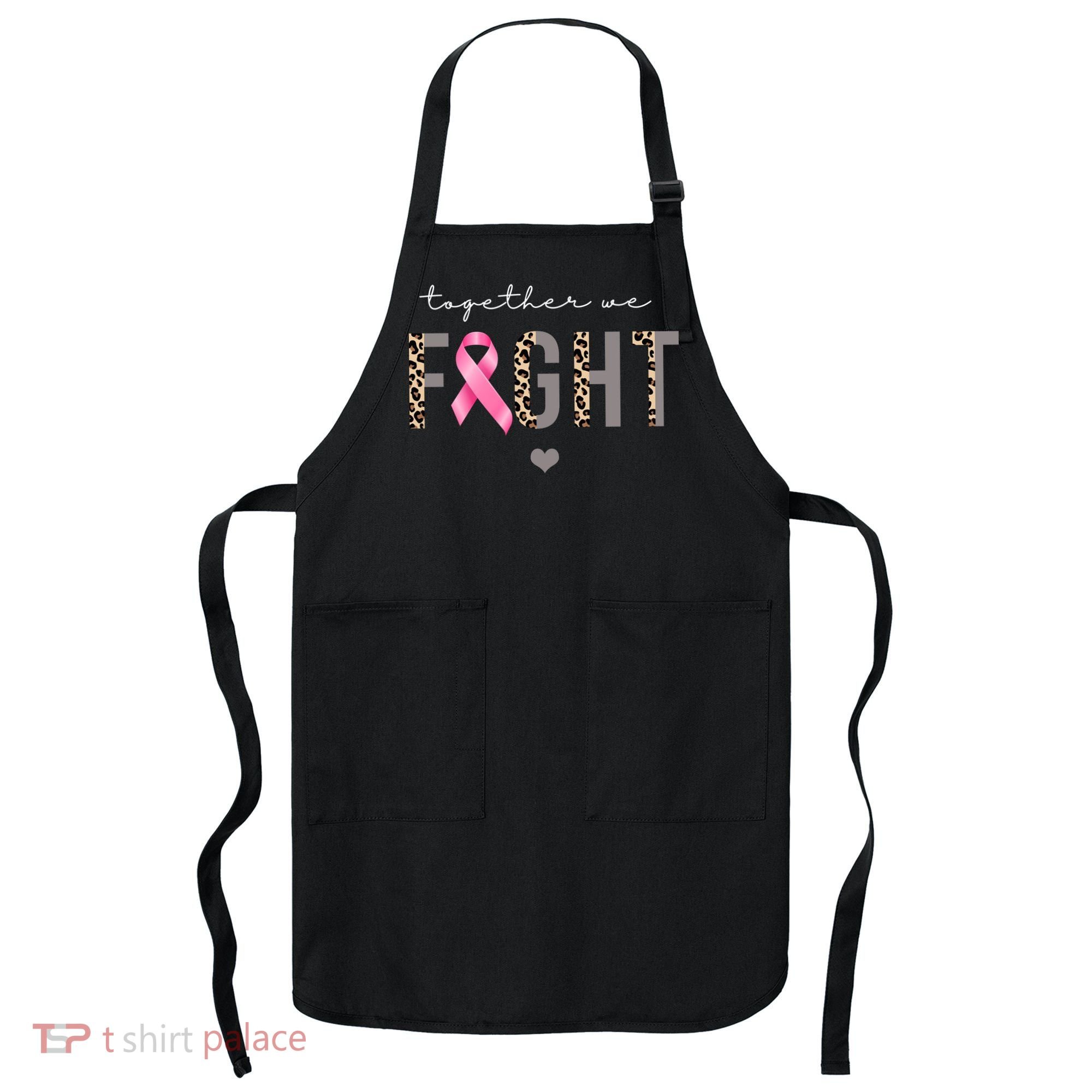 Together We Fight Breast Cancer Awareness Leopard Apron