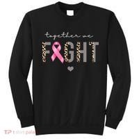 Together We Fight Breast Cancer Awareness Leopard Sweatshirt thumb 0