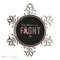 Together We Fight Breast Cancer Awareness Leopard Ornament thumb 0