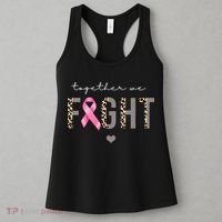 Together We Fight Breast Cancer Awareness Leopard Women's Tank Top thumb 3