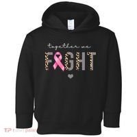 Together We Fight Breast Cancer Awareness Leopard Toddler Hoodie thumb 0