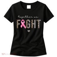 Together We Fight Breast Cancer Awareness Leopard Women's T-Shirt thumb 0