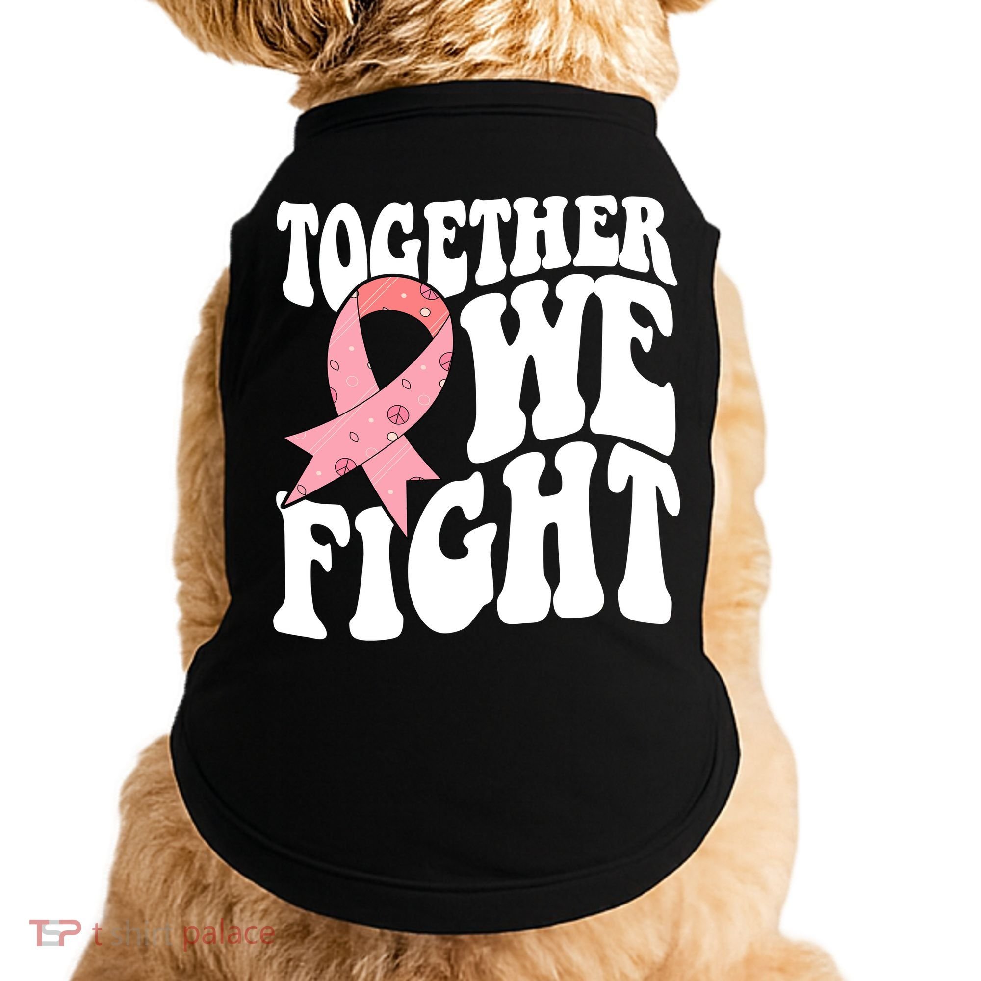 Together We Fight Breast Cancer Retro Doggie Tank