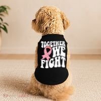 Together We Fight Breast Cancer Retro Doggie Tank thumb 2