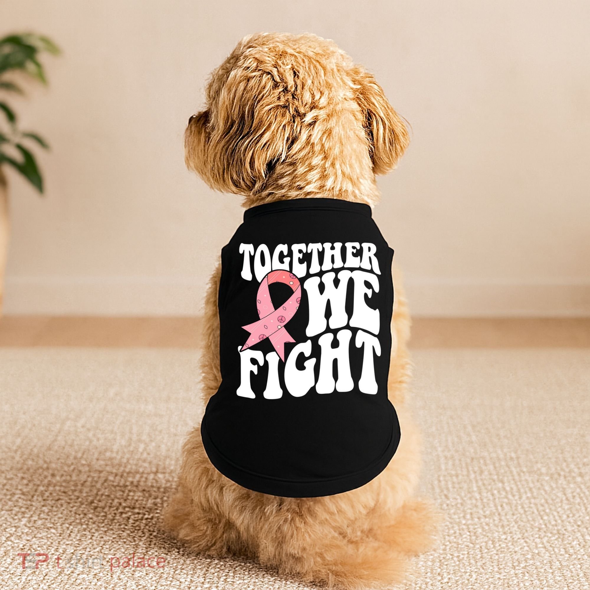 Together We Fight Breast Cancer Retro Doggie Tank