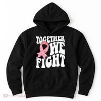 Together We Fight Breast Cancer Retro Hoodie thumb 0