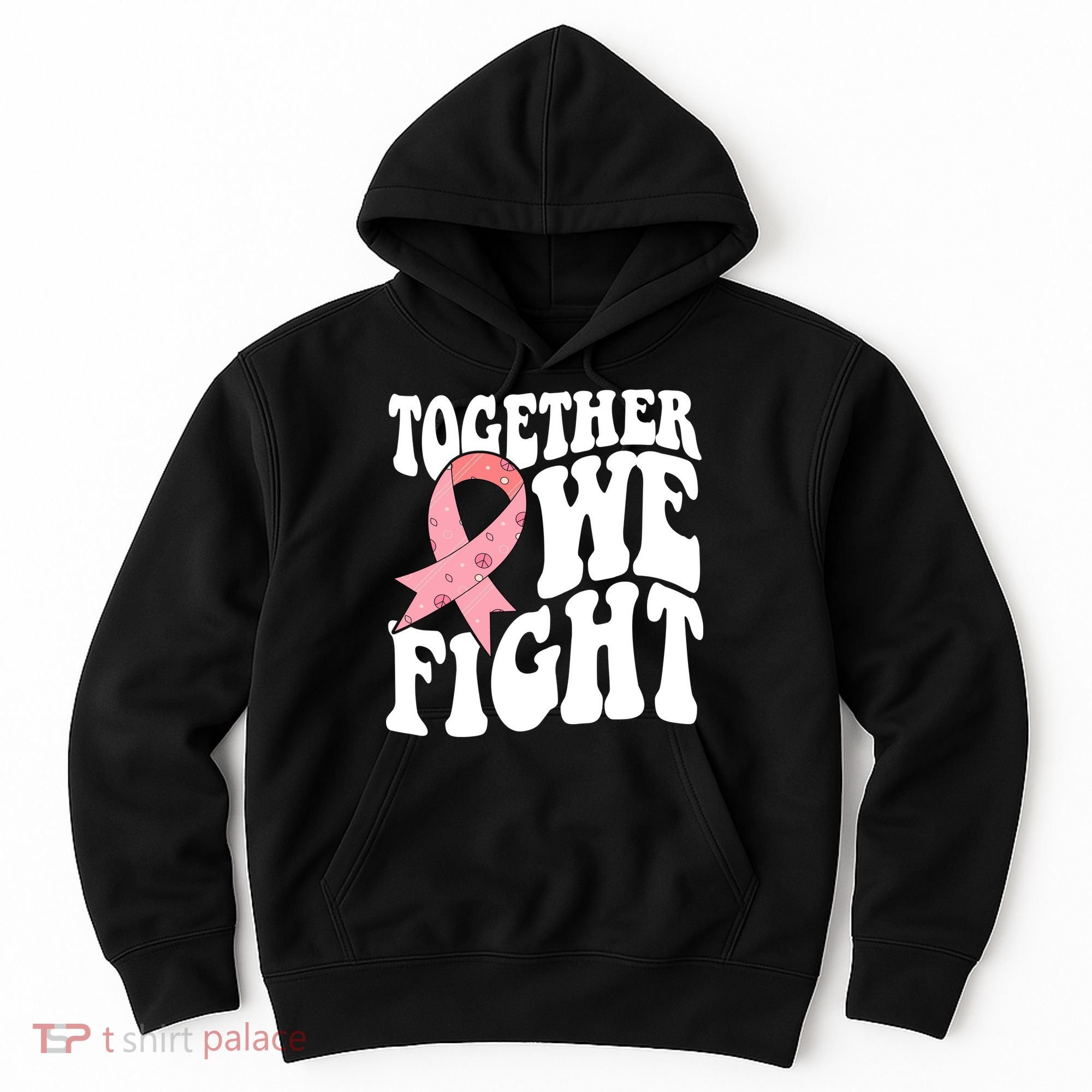Together We Fight Breast Cancer Retro Hoodie