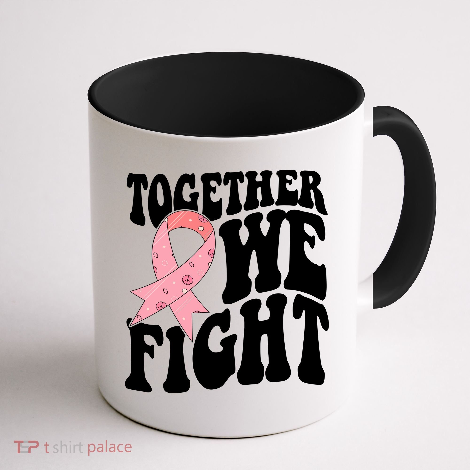 Together We Fight Breast Cancer Retro Coffee Mug