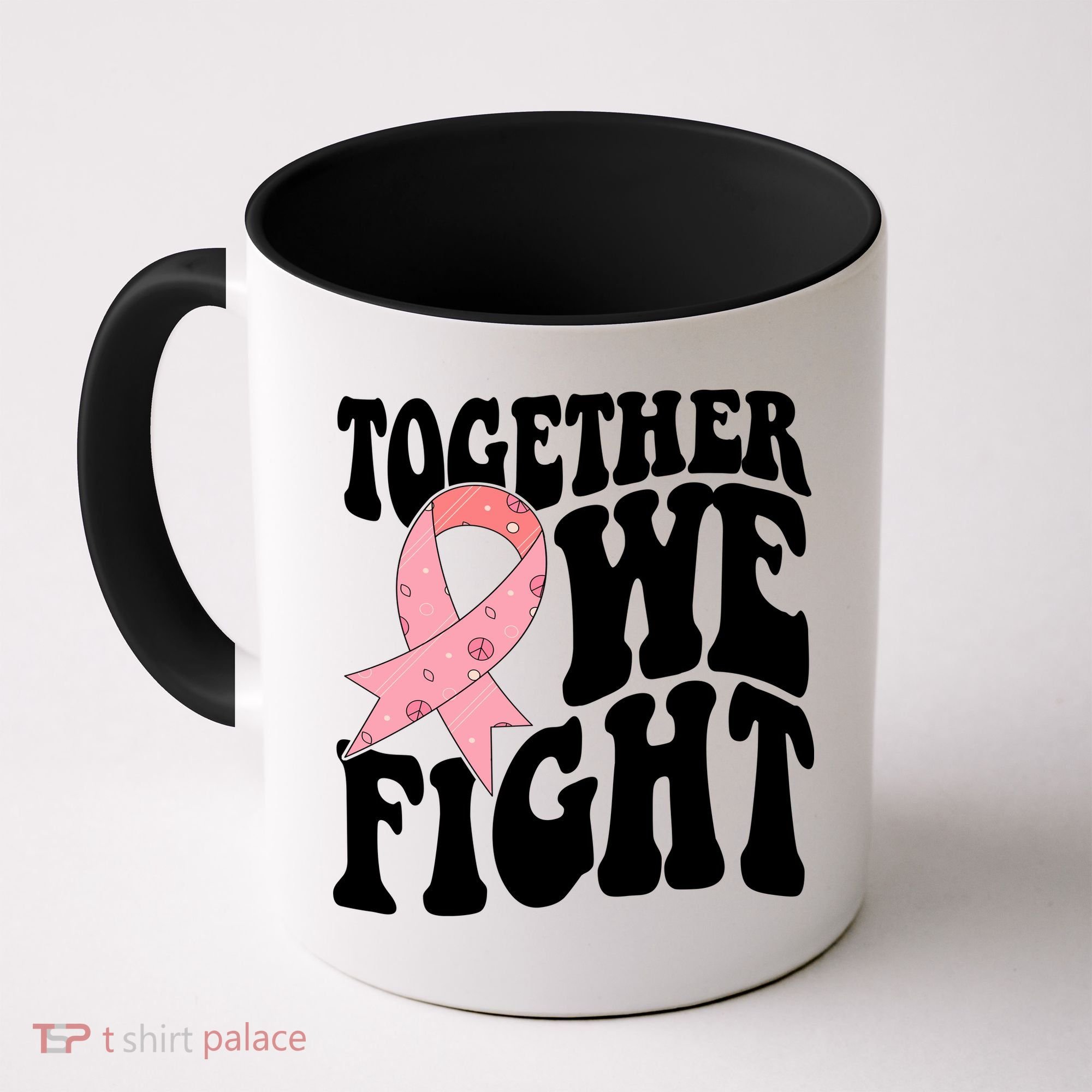 Together We Fight Breast Cancer Retro Coffee Mug