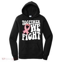 Together We Fight Breast Cancer Retro Women's Hoodie thumb 0