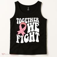Together We Fight Breast Cancer Retro Tank Top thumb 2