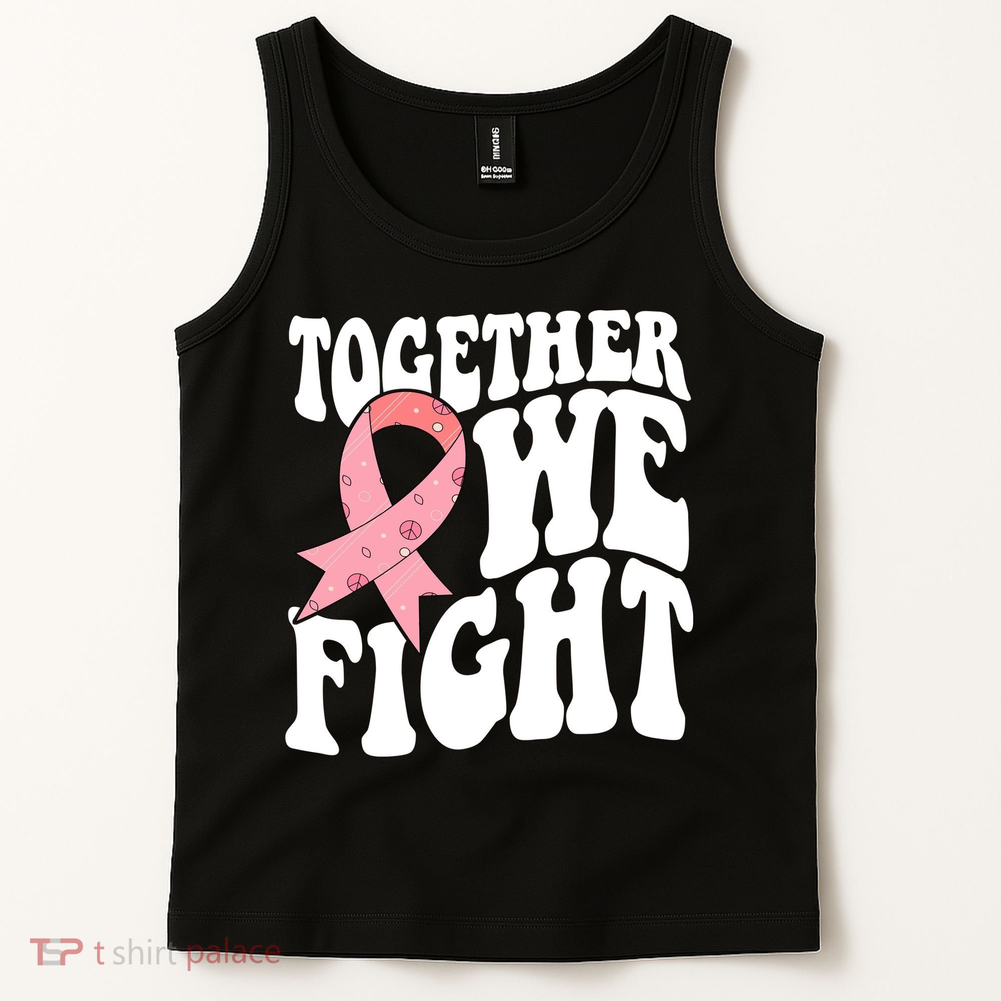 Together We Fight Breast Cancer Retro Tank Top