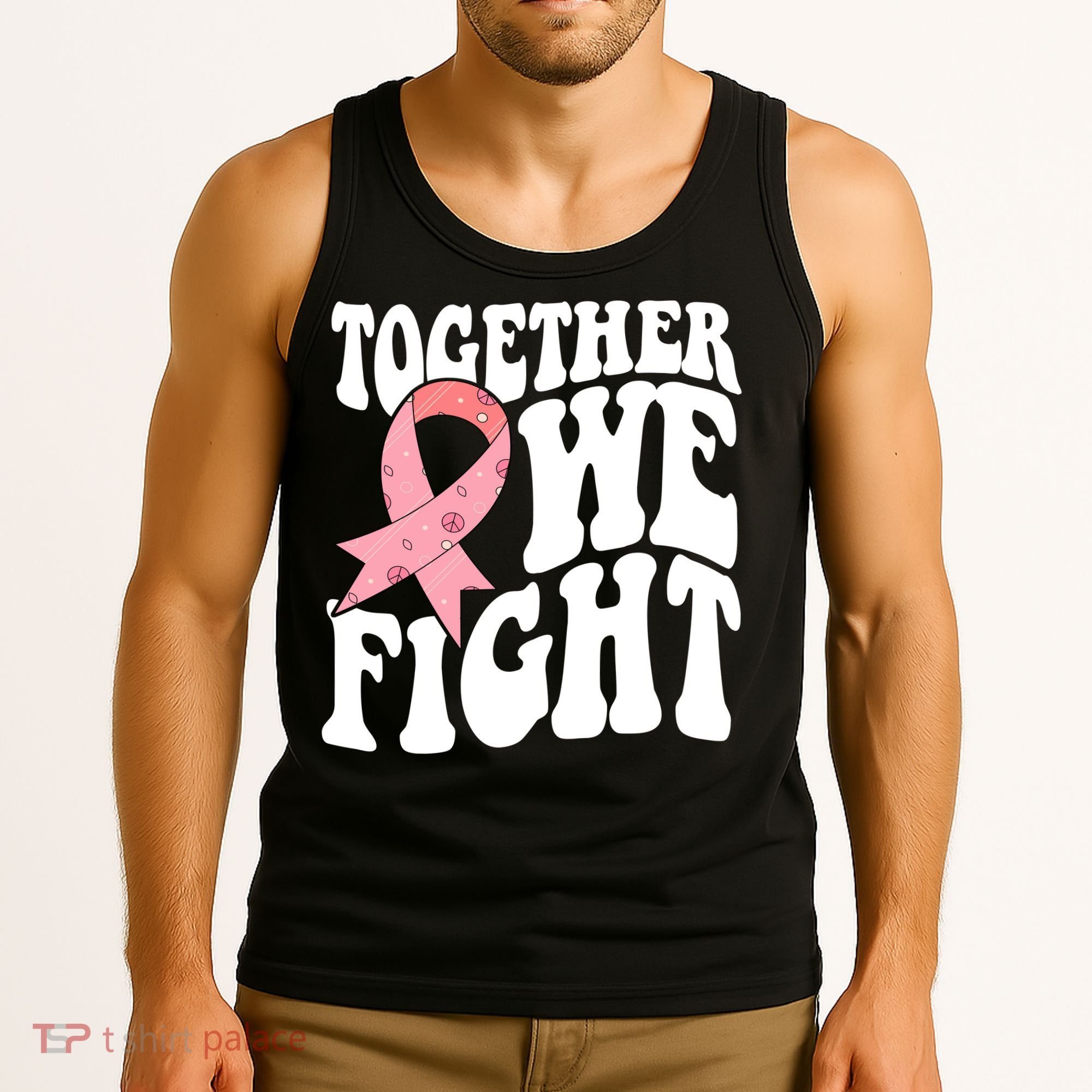 Together We Fight Breast Cancer Retro Tank Top