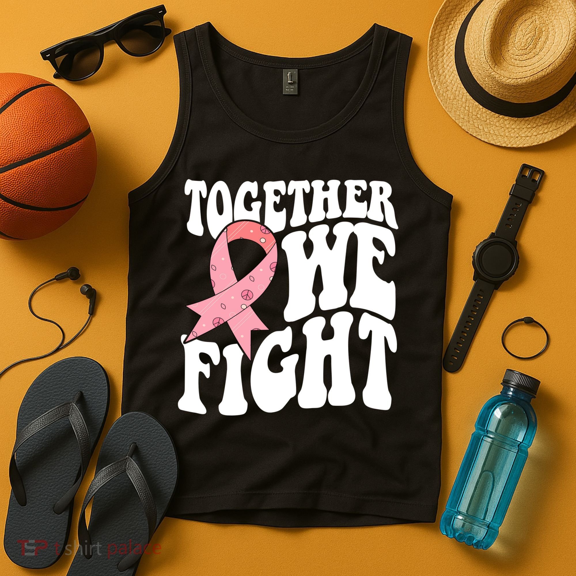 Together We Fight Breast Cancer Retro Tank Top