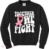 Together We Fight Breast Cancer Retro Kids Sweatshirt thumb 0
