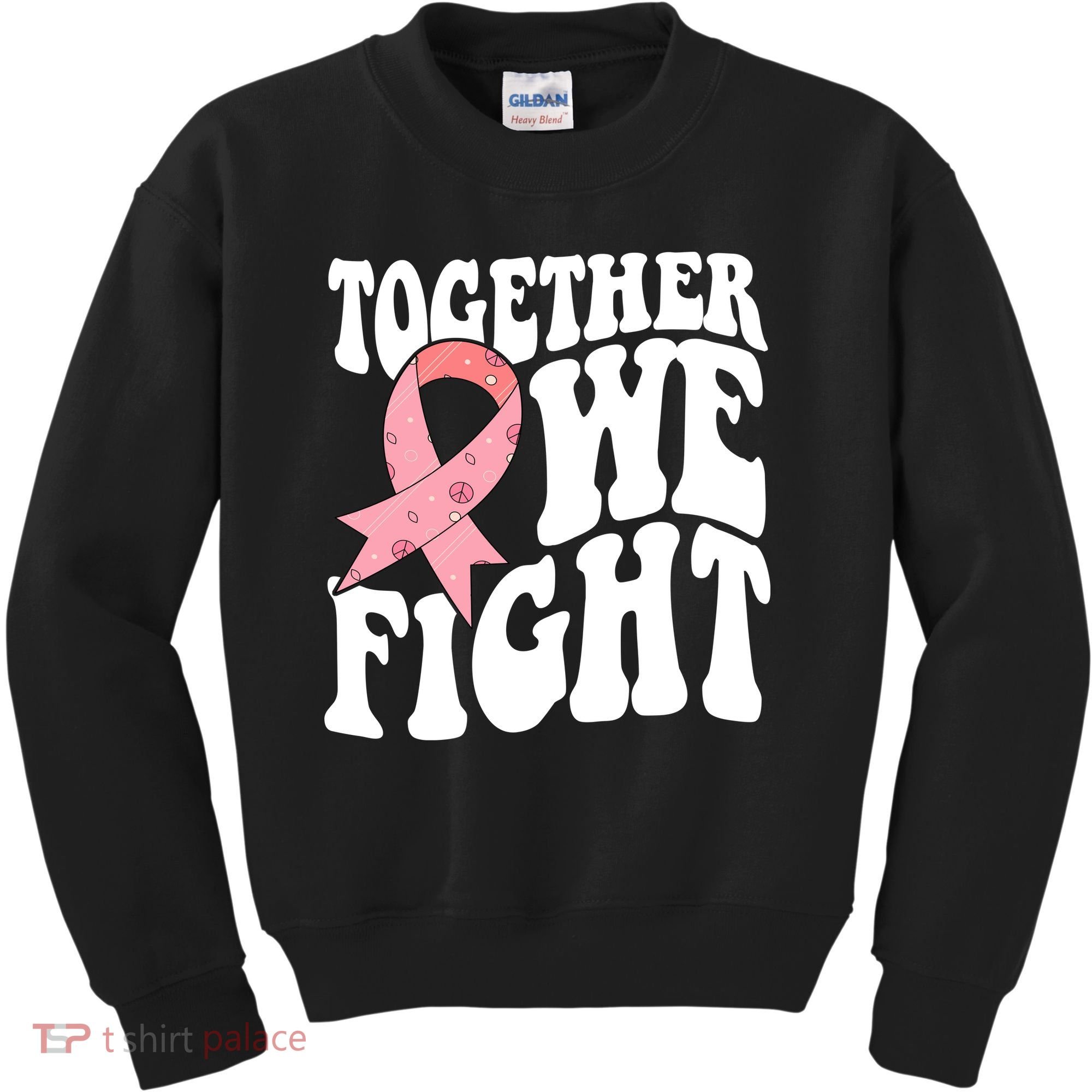 Together We Fight Breast Cancer Retro Kids Sweatshirt