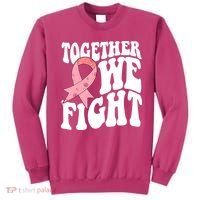 Together We Fight Breast Cancer Retro Sweatshirt thumb 0
