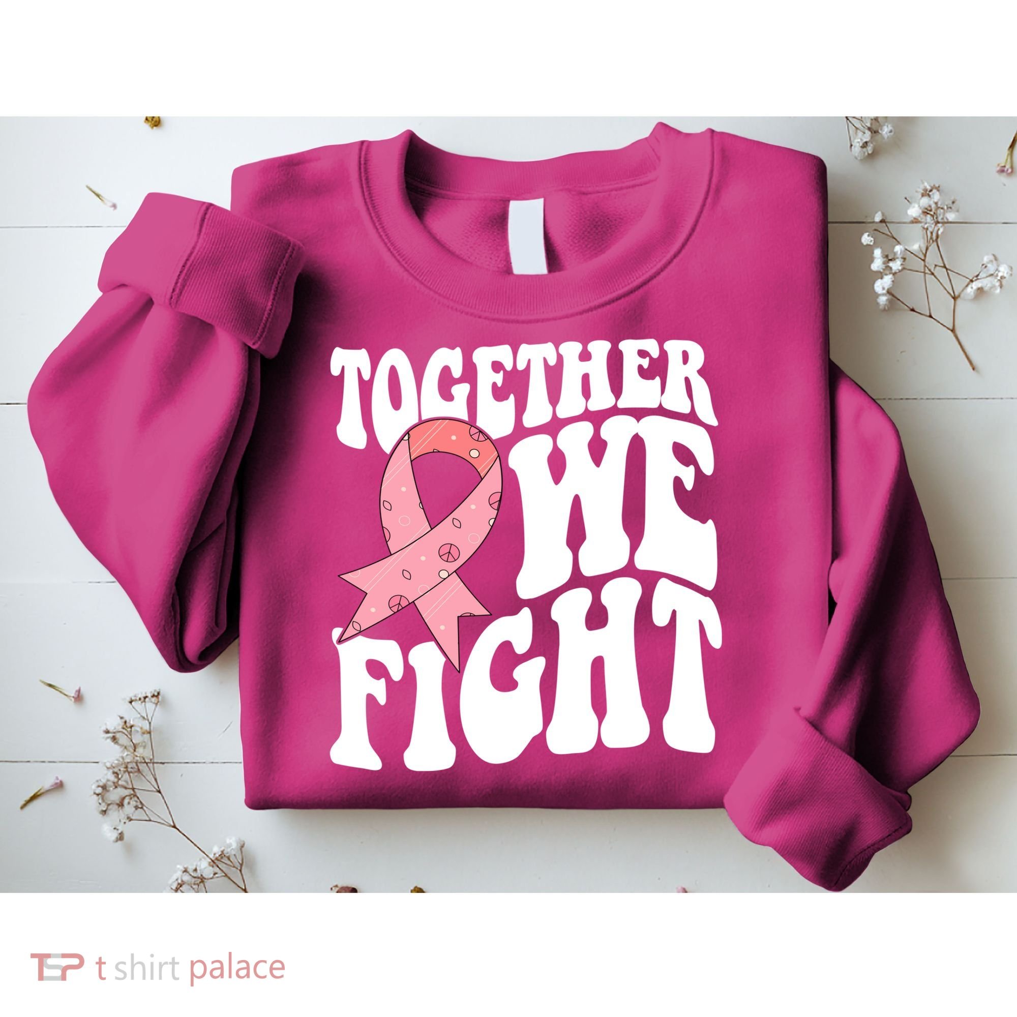 Together We Fight Breast Cancer Retro Sweatshirt
