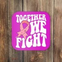 Together We Fight Breast Cancer Retro Coaster thumb 0