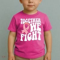 Together We Fight Breast Cancer Retro Toddler T-Shirt thumb 2