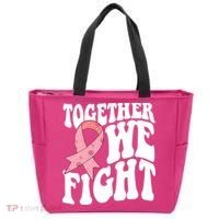 Together We Fight Breast Cancer Retro Tote Bag thumb 0