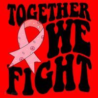 Together We Fight Breast Cancer Retro Santa Hat thumb 1