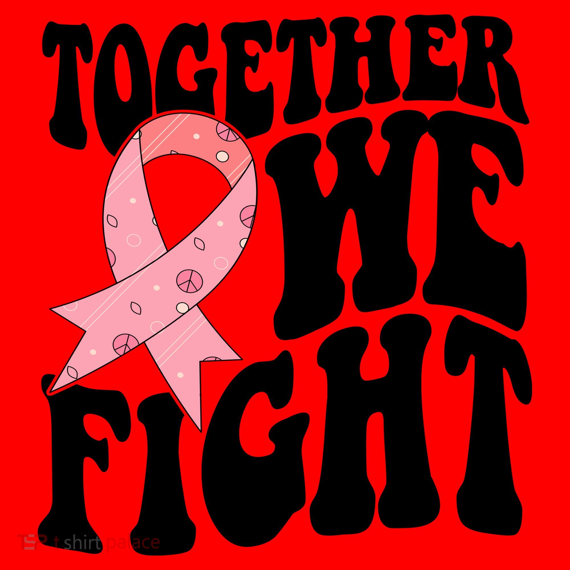 Together We Fight Breast Cancer Retro Santa Hat