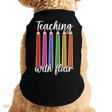 Teaching With Flair Colorful Pencil School Doggie Tank