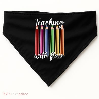 Teaching With Flair Colorful Pencil School USA-Made Doggie Bandana