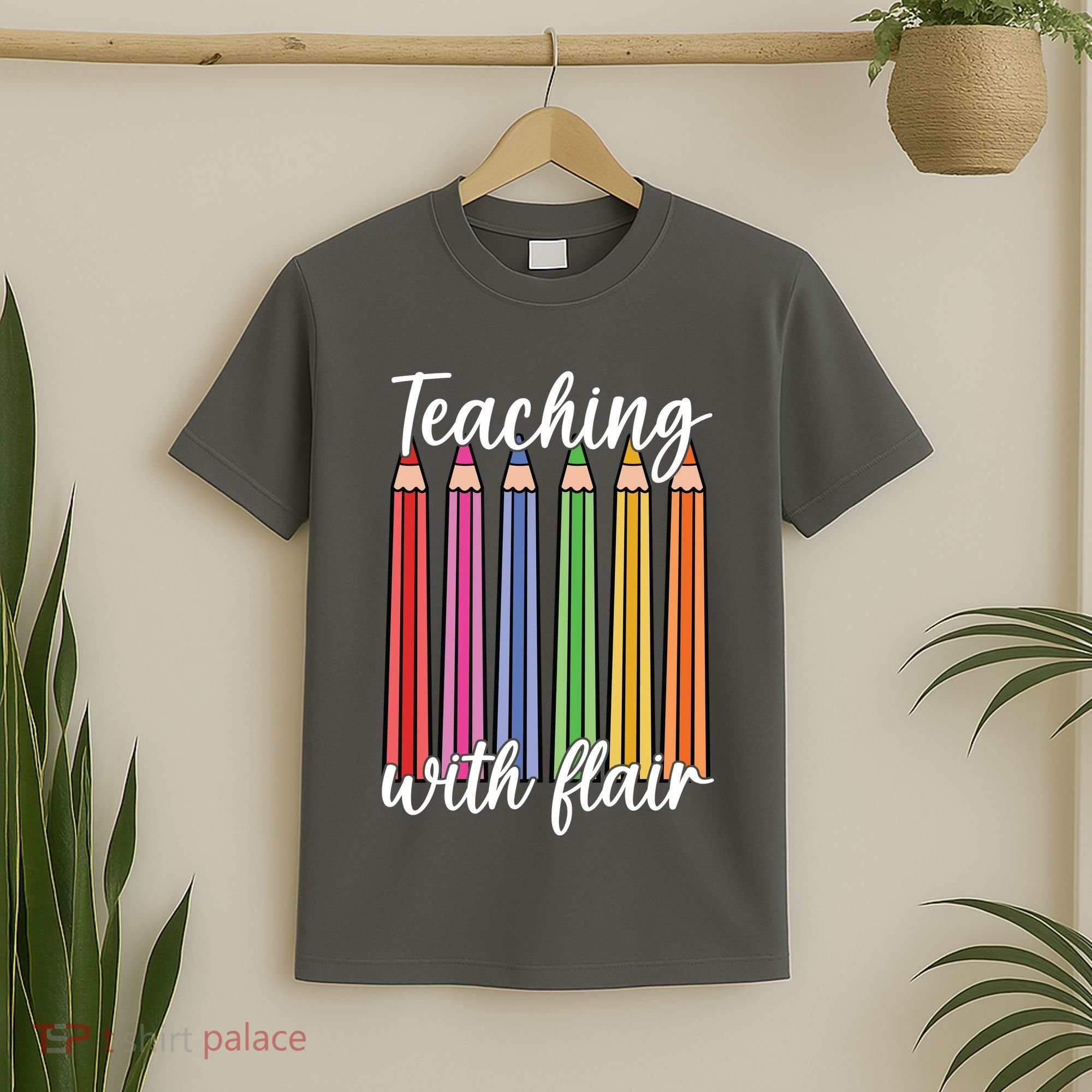 Teaching With Flair Colorful Pencil School T-Shirt