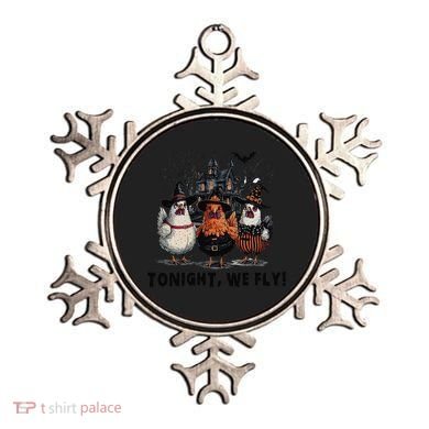 Tonight We Fly Funny Chicken Halloween Spooky Season Ornament