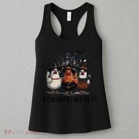 Tonight We Fly Funny Chicken Halloween Spooky Season Women's Tank Top thumb 3