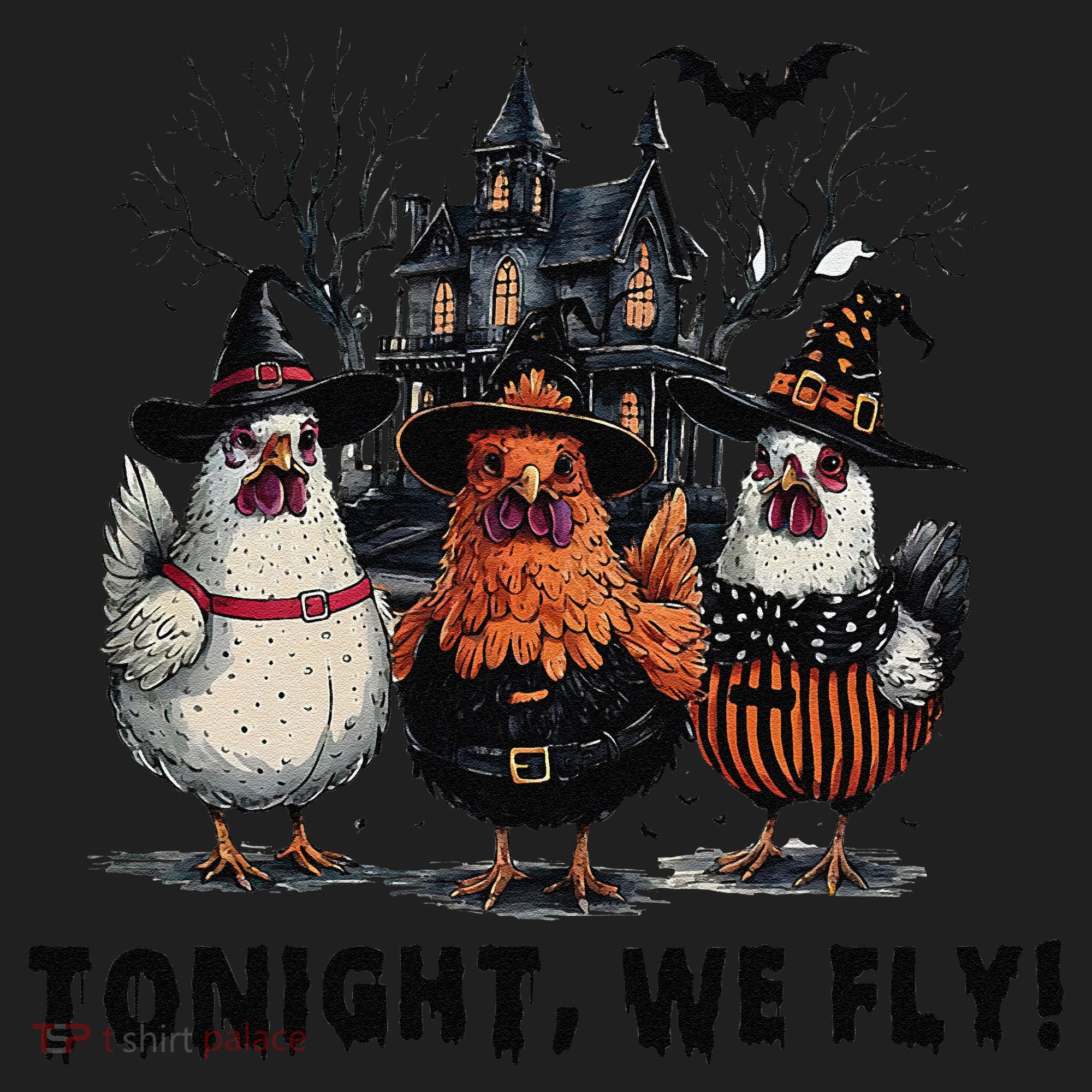 Tonight We Fly Funny Chicken Halloween Spooky Season Hat