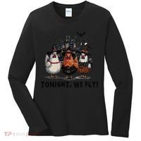 Tonight We Fly Funny Chicken Halloween Spooky Season Women's Long Sleeve Shirt thumb 0