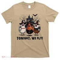 Tonight We Fly Funny Chicken Halloween Spooky Season T-Shirt thumb 0