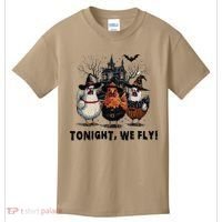 Tonight We Fly Funny Chicken Halloween Spooky Season Kids T-Shirt thumb 0