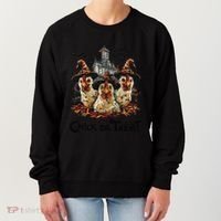 Tonight We Fly Halloween Chicken Fall Farm Animals Women's Sweatshirt thumb 0