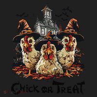 Tonight We Fly Halloween Chicken Fall Farm Animals Women's Sweatshirt thumb 2