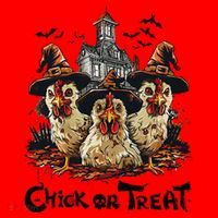 Tonight We Fly Halloween Chicken Fall Farm Animals Santa Hat thumb 1