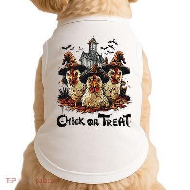 Tonight We Fly Halloween Chicken Fall Farm Animals Doggie Tank