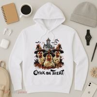 Tonight We Fly Halloween Chicken Fall Farm Animals Hoodie thumb 3
