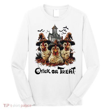 Tonight We Fly Halloween Chicken Fall Farm Animals Long Sleeve Shirt
